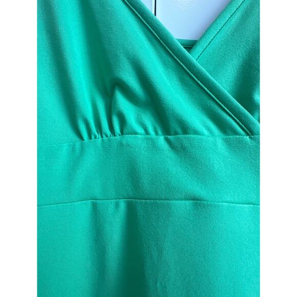 Patagonia Size Small Lime Green Tank Slim Fit Florita Athletic Dress - Picture 2 of 6